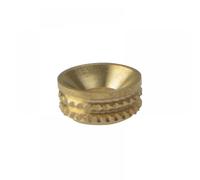 Fandf 100SCS8B Screw Cup Sockets - Brass No. 8ftS (Bag Of 100)