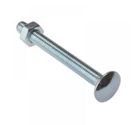 Fandf 10CB10280 Carriage Bolts With Hex Nuts - Zinc Plated M10 X 280Mm (Bag Of 10)