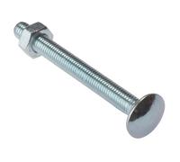Forgefix 10Cb10300 Carriage Bolt & Nut Zp M10 X 300mm Bag 10 Forcb10300M