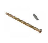 Forgefix 10CFS52 Concrete Frame Screw Torx® Compatible High-Low Thread Zyp 7.5 X 52Mm Bag 10