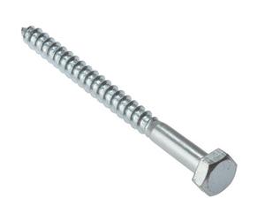 Forgefix 10Cs10150 Coach Screw Hexagon Head Single Thread Zp M10 X 150mm Bag 10 Forcs10150M
