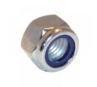 Fandf 10NYLOC20 Hexagonal Nuts With Nylon Inserts - Zinc Plated M20 (Bag Of 10)