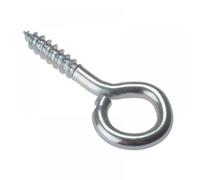 F&F Screw Eyes ZP 40mm x 8Ga Zinc Plated Pack of 10
