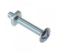 Fandf 25RBN860 Roofing Bolts With Square Nuts - Zinc Plated M8 X 60Mm (Bag Of 25)