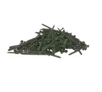 Forgefix 5.0 X 100mm Decking Screws Pack Of 100 Countersunk Pozi Head Green