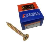 Forgefix 6.0 X 150mm Multipurpose Chipboard Screws Yellow Zinc Plated Box Of 100