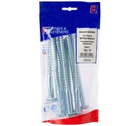 ForgeFix Coach Screws | M10 x 150mm | Zinc Plated | Bag 10