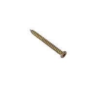 Forgefix Concrete Frame Screw ZYP 7.5 x 102mm Box 100 in Gold Forgefix Gold