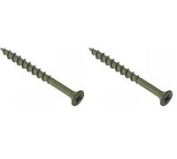ForgeFix Countersunk Decking Screws | 4.5 x 55mm | Green | Box 200 (Pack of 2)