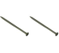 ForgeFix Countersunk Decking Screws | 4.5 x 75mm | Green | Box 200 (Pack of 2)