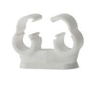 Forgefix Double Cliplock Pipe Clips 15mm - Heat Resistant, Box Of 50