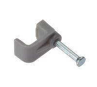 Forgefix Fcc4G Cable Clip Flat Grey 4.00mm Box 100 Forfcc4G