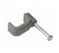 Forgefix Fcc6G Cable Clip Flat Grey 6.00mm Box 100 Forfcc6G