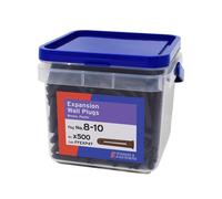Forgefix FFEXP4T Expansion Wall Plugs Wall Plug Brown 8-10 Tub 500