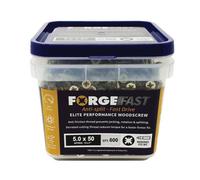 Forgefix Ffp550Yt Forgefast Pozi Compatible Elite Performance Wood Screw Zy 5.0 X 50mm Tub 600 Forffp550Yt