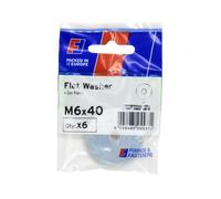 Forgefix Flat Washers Zp M6 X 40Mm Forgepack 6 FPKFW640