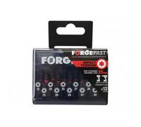 Forgefix Forgefast Torx Compatible Impact Bit Set, 12 Piece Black Phosphate (One Size)