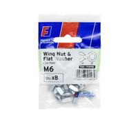 Forgefix Fpkwnw6 Wing Nut & Washer M6 Forgepack 8 Forfpkwnw6