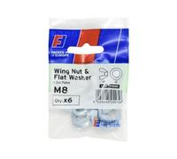 Forgefix Fpkwnw8 Wing Nut & Washer M8 Forgepack 6 Forfpkwnw8