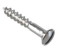 Forgefix Fprah425Cp Multi-Purpose Screw Sl Raised Head Chrome Plated 4.0 X 25mm Forgepack 35 For185536