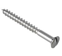 Forgefix FPRAH440CP Multi-Purpose Screw Sl Raised Head Chrome Plated 4.0 X 40Mm Forgepack 20