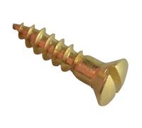 Forgefix Fprah586Br Wood Screw Slotted Raised Head St Solid Brass 5/8In X 6 Forge Pack 25 Forfpra586B