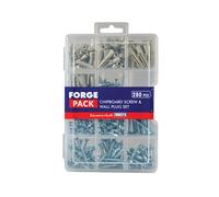 Forgefix FPSPSET Screw & Wall Plug Kit Forgepack 280 Piece