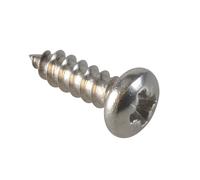 Forgefix FPSTPP384SS Self-Tapping Screw Pozi Compatible Pan Head Ss 3/8In X 4 Forgepack 80