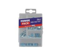 Forgefix Hexagon Nut Kit Forgepack 70 Piece Multi Colour (One Size)