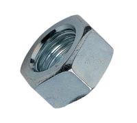 Forgefix Hexagon Nut Zp M10 Bag 50 in Silver Forgefix Silver