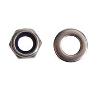 Forgefix Hexagonal Nuts With Nylon Inserts, S/s Multi Colour (M6 Forgepack 20)