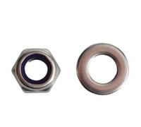 Forgefix Hexagonal Nuts With Nylon Inserts, S/s Multi Colour (M8 Forgepack 12)