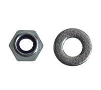 Forgefix Hexagonal Nuts With Nylon Inserts, Zp Multi Colour (M4 Forgepack 50)
