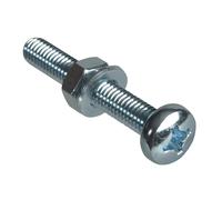 Forgefix M6 x 40mm Pozi Compatible Pan Head Machine Screws - Pack of 20 for DIY Projects
