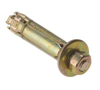 ForgeFix Masonry Anchors - Projection Bolts | M8 x 40mm | Zinc Yellow Passivated | Bag 10