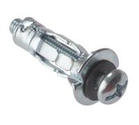 ForgeFix Metal Cavity Anchors | M4 x 45mm | Zinc Plated | Bag 10