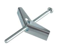 Forgefix Metal Plasterboard Spring Toggle - M3 X 50mm, Pack Of 8 For Secure Fixings