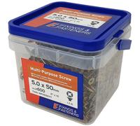 ForgeFix MPS550YT Multi-Purpose Pozi Compatible Screw CSK ST ZYP 5.0 x 50mm x600