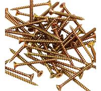 ForgeFix Multi-Purpose Single Thread Screws | 3.5 x 40mm | Zinc Yellow Passivated | Box 200