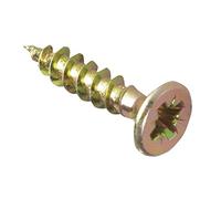 ForgeFix Multi-Purpose Single Thread Screws | 4.0 x 17mm | Zinc Yellow Passivated | Box 200