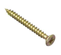 ForgeFix Multi-Purpose Single Thread Screws | 4.5 x 45mm | Zinc Yellow Passivated | Box 200