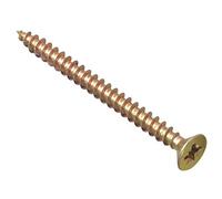 ForgeFix Multi-Purpose Single Thread Screws | 5.0 x 60mm | Zinc Yellow Passivated | Box 100