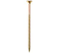 F&F ForgeFix Multi-Purpose Single-Thread Screws 6.0 x 100 mm Zinc Yellow Passivated Box 100
