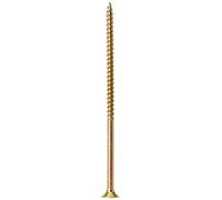 ForgeFix Multi-Purpose Single Thread Screws | 6.0 x 120mm | Zinc | Box 100 | Zinc Yellow Passivated Single-Thread Screws Countersunk Pozidrive Wood Fasteners for Timber Board MDF Plastic