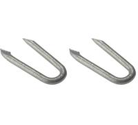 ForgeFix Netting Staples | 25mm | Galvanised | Bag 500gm (Pack of 2)
