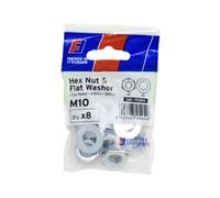 Forgefix Nut & Washer M10 Forgepack 8 FPKNW10
