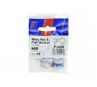 Forgefix Nwing Nut & Washer Multi Colour (M8)