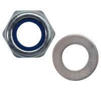 Forgefix Nylon Locking Nut & Flat Washer - M8 FPKNNW8