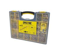 Spectre OPSPE1200Y Advanced Multi-Purpose Woodscrew - Organiser Pro 1200 Assorted (Kit Of 1200Pc)
