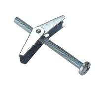 F&F Plasterboard Spring Toggles 10TOG5100 M5 x 100mm Zinc Plated Bag of 10
